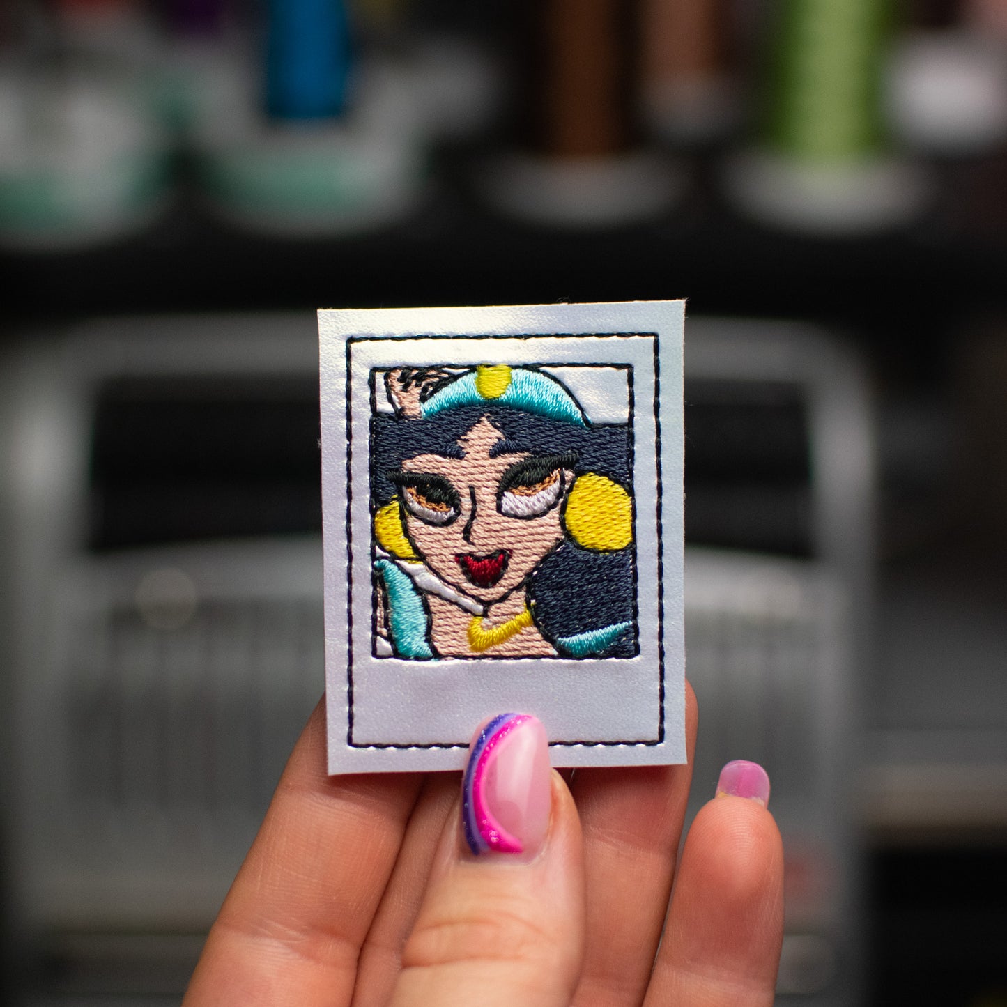 Arabian Princess Polaroid Feltie Embroidery Design