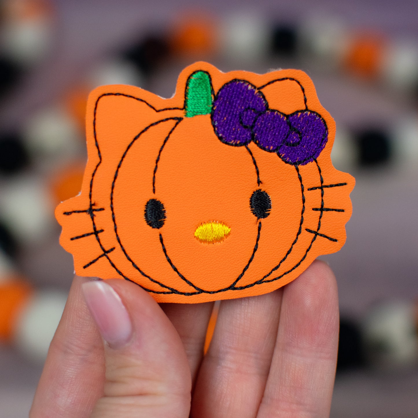 Pumpkin Cat Feltie