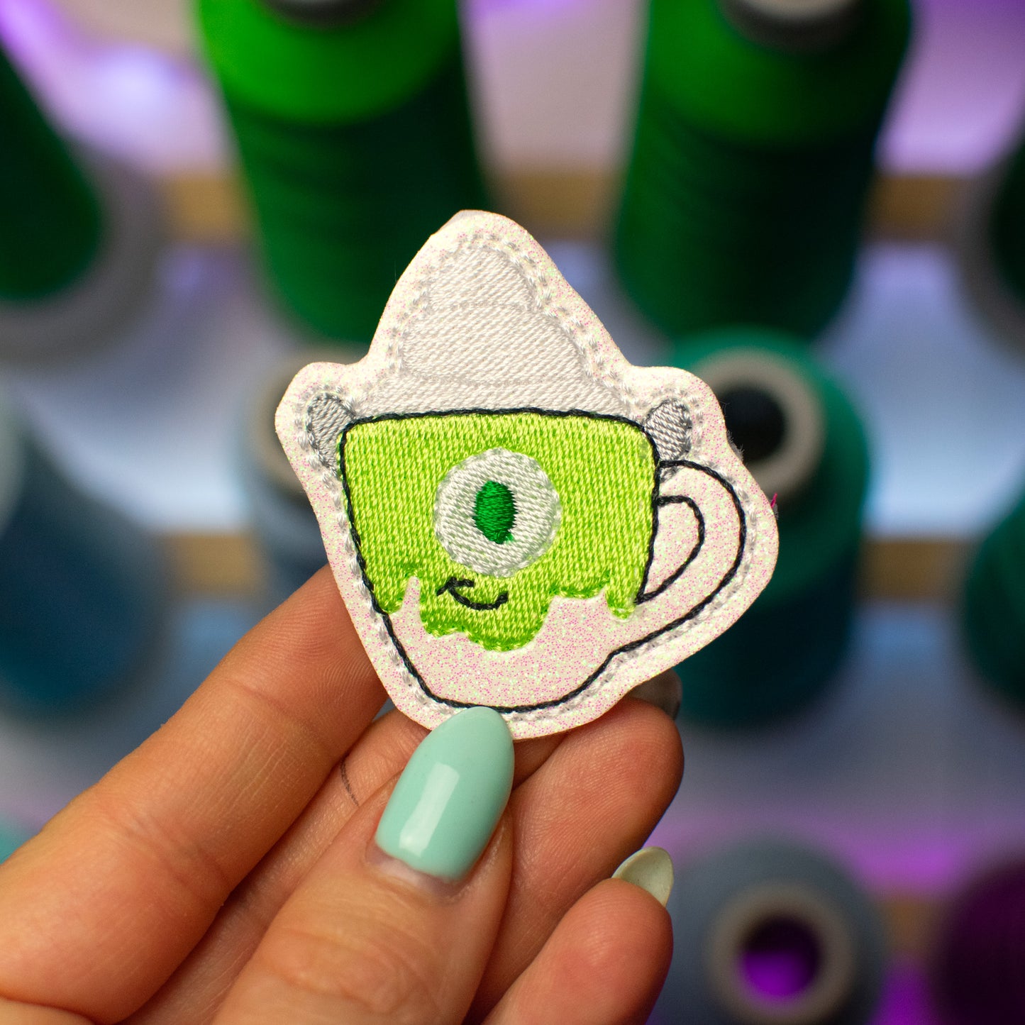 Monster Cocoa Feltie Embroidery Design