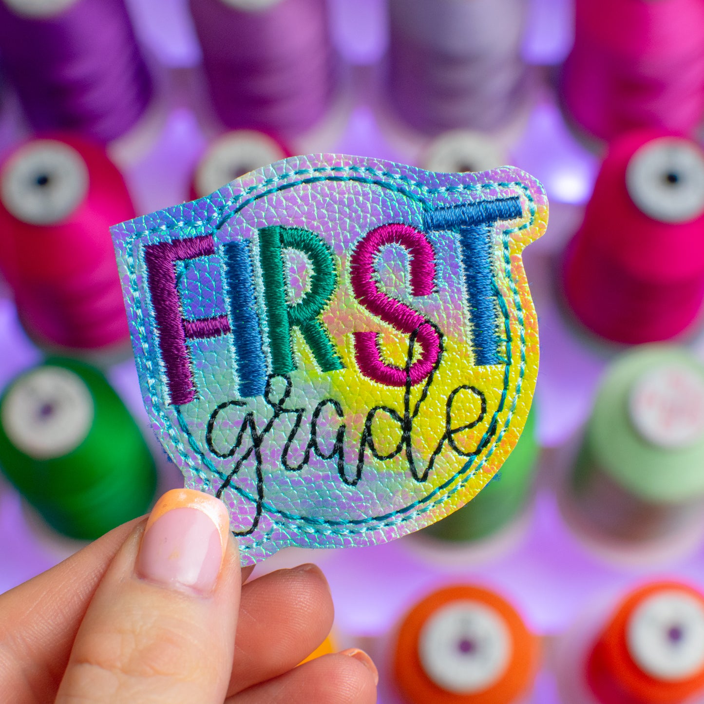First Grade Feltie Embroidery Design