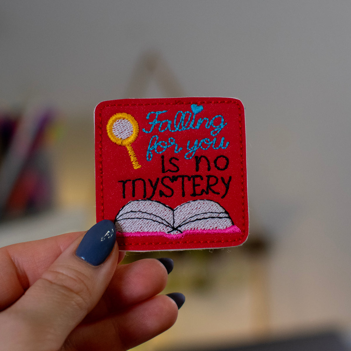 Falling For You Is No Mystery Feltie Embroidery Design