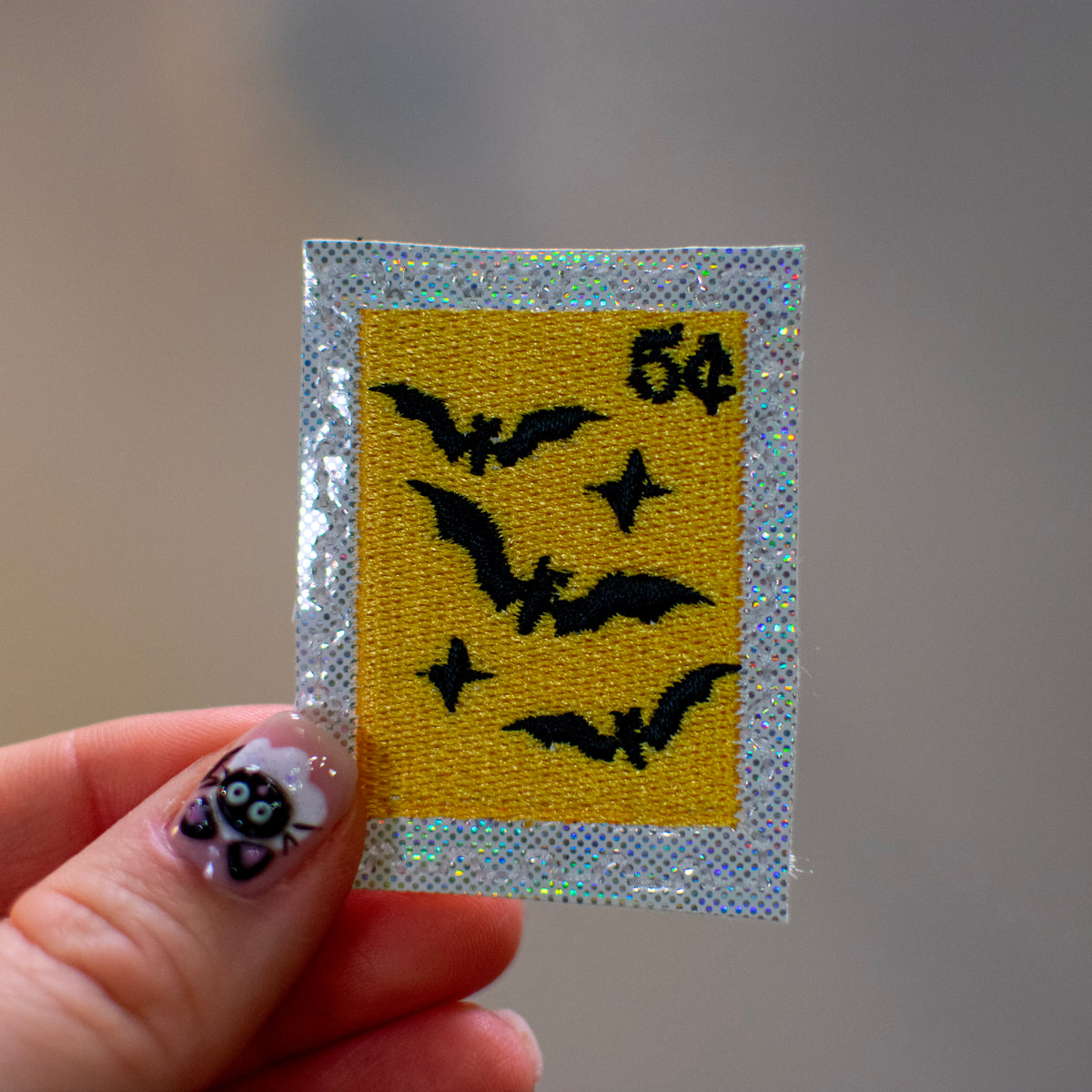 Bat Stamp Feltie Embroidery Design
