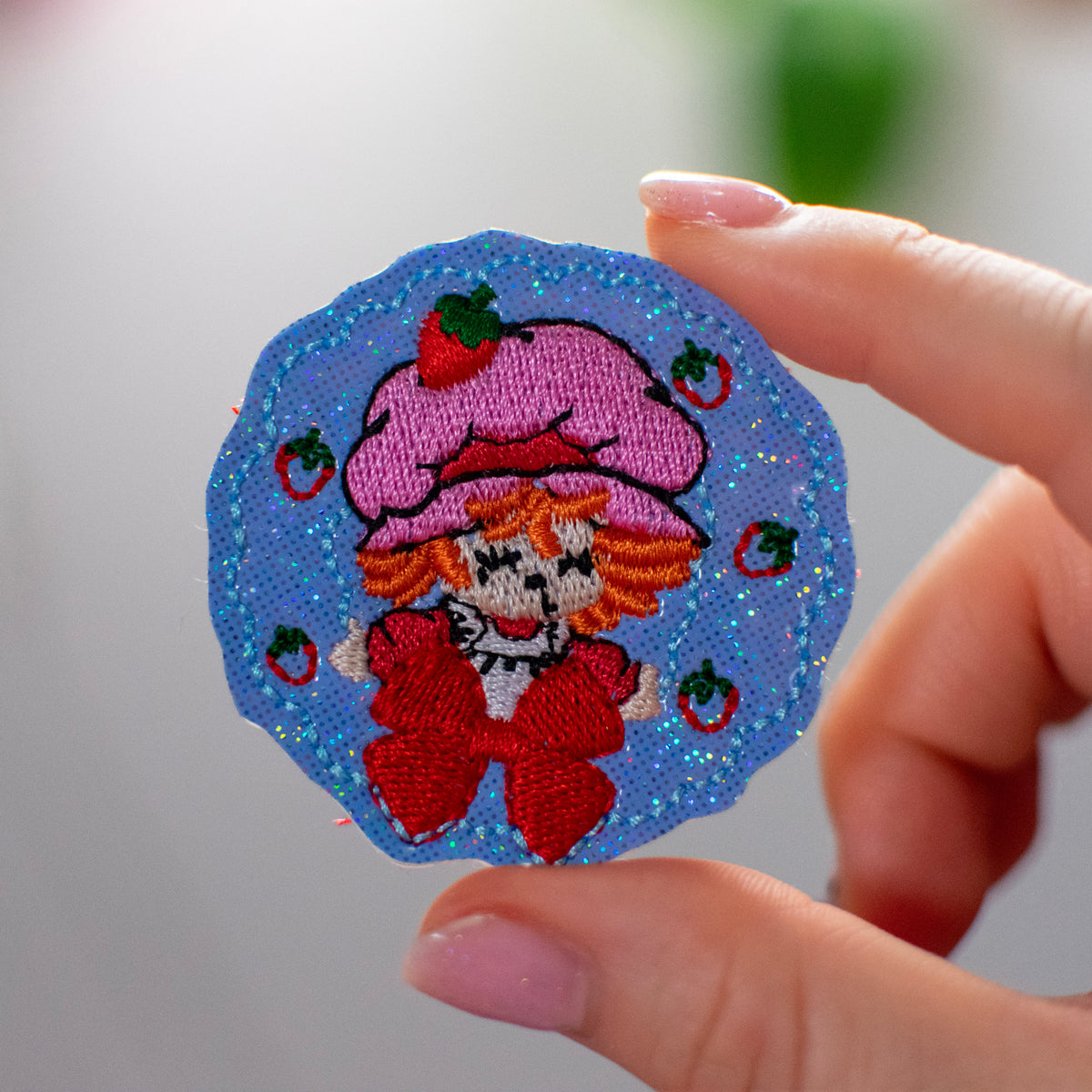 Strawberry Wreath Feltie Embroidery Design