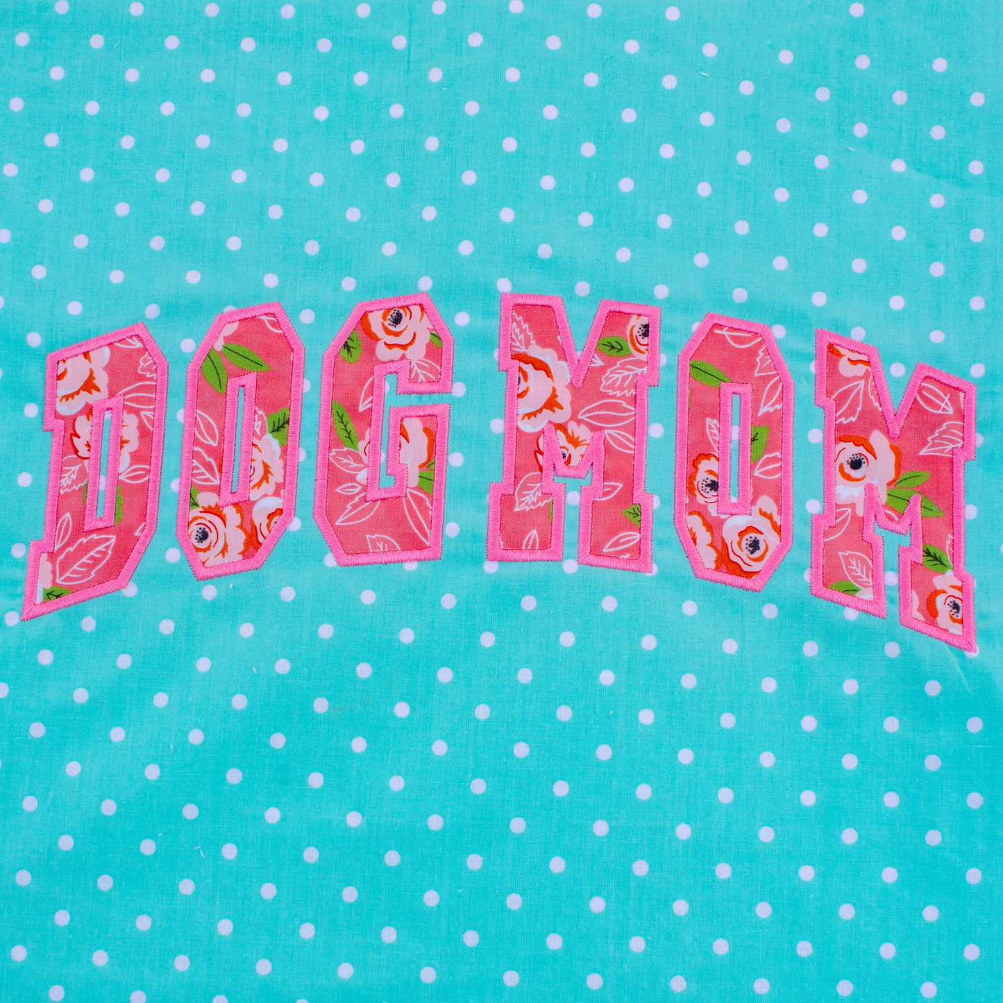 Dog Mom Applique Embroidery Design