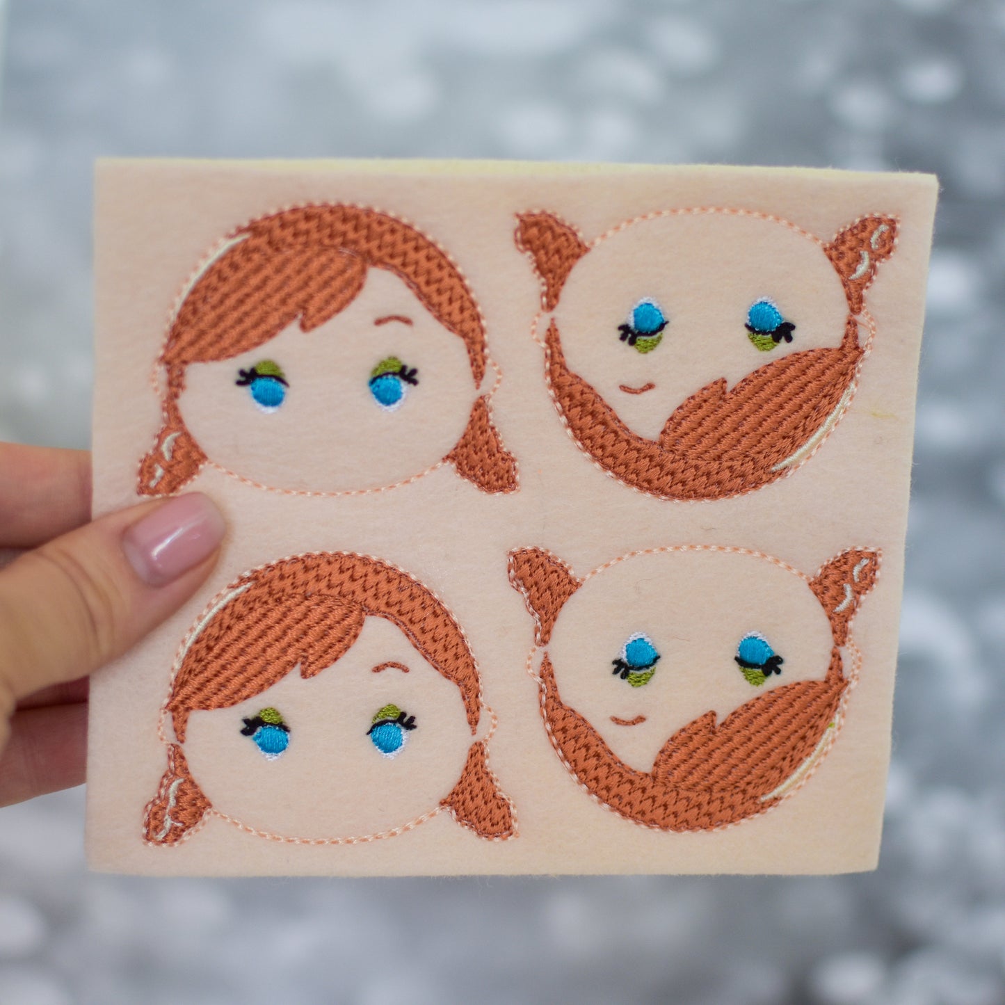 Ice Princess Uncut Feltie Sheet