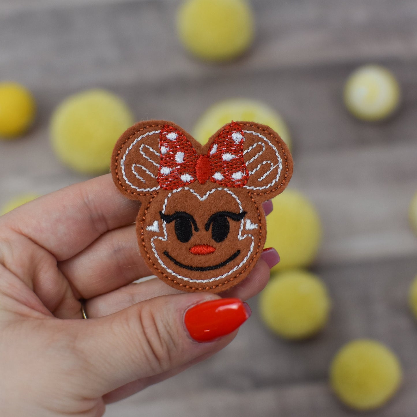 Gingerbread Girl Mouse Uncut Feltie Sheet