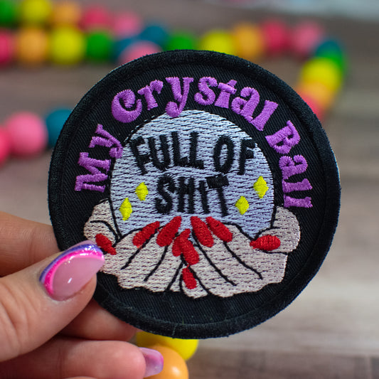 Crystal Ball Iron On Patch