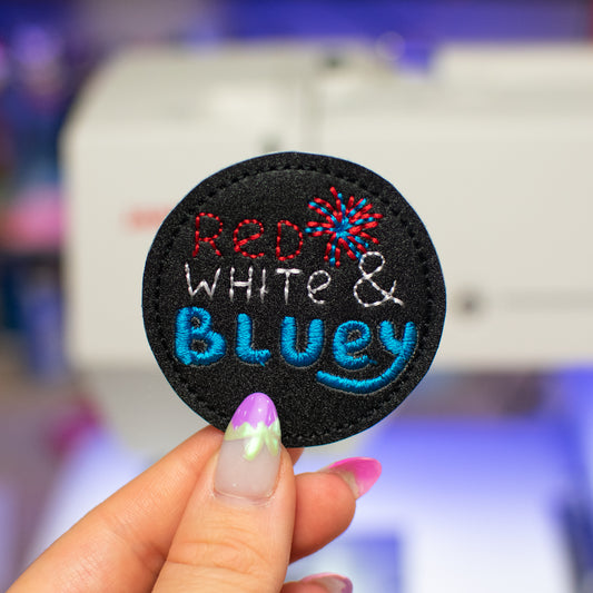 Red, White, & Blue Feltie Embroidery Design