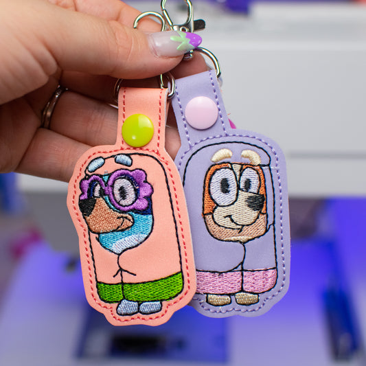 Granny Duo Keychain Set Embroidery Design