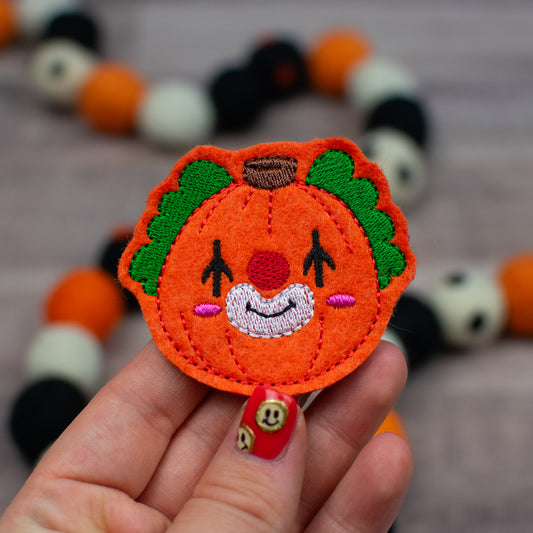 Clown Pumpkin Feltie Sheet