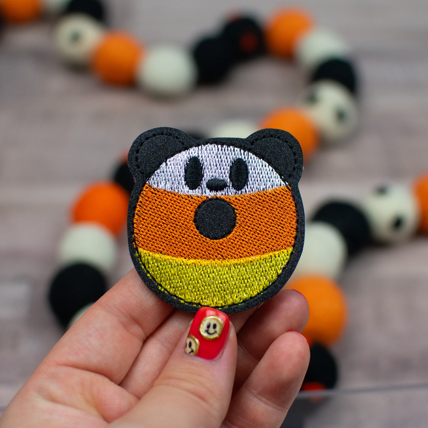 Panda Candy Corn Donut Feltie