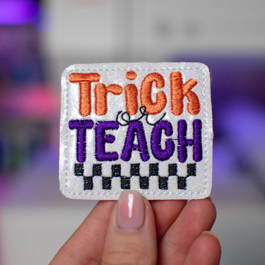 Trick or Teach Feltie Embroidery Design