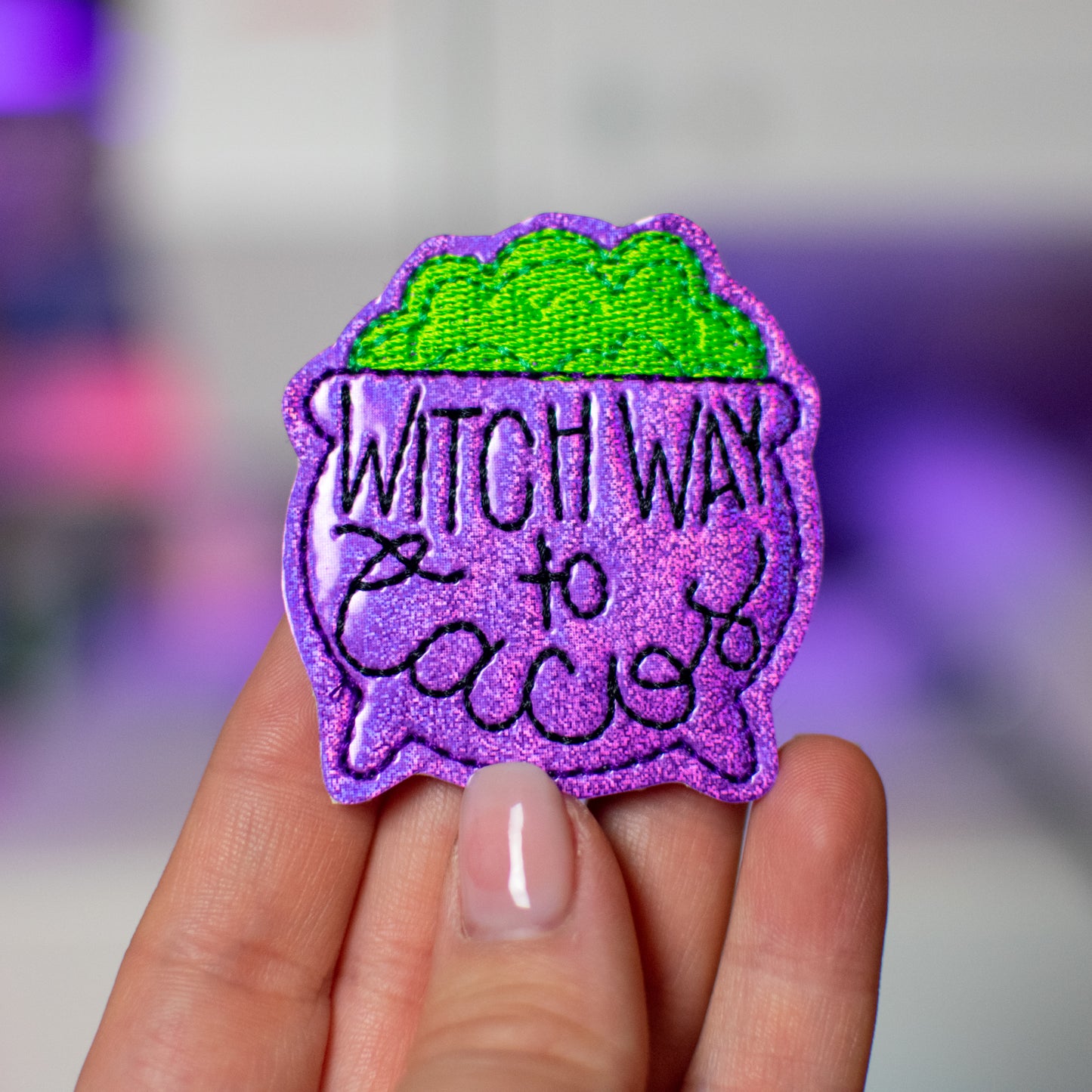 Witch Way to Tacos Feltie Embroidery Design