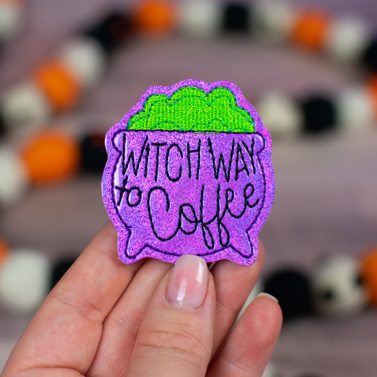 Witch Way to Coffee Feltie