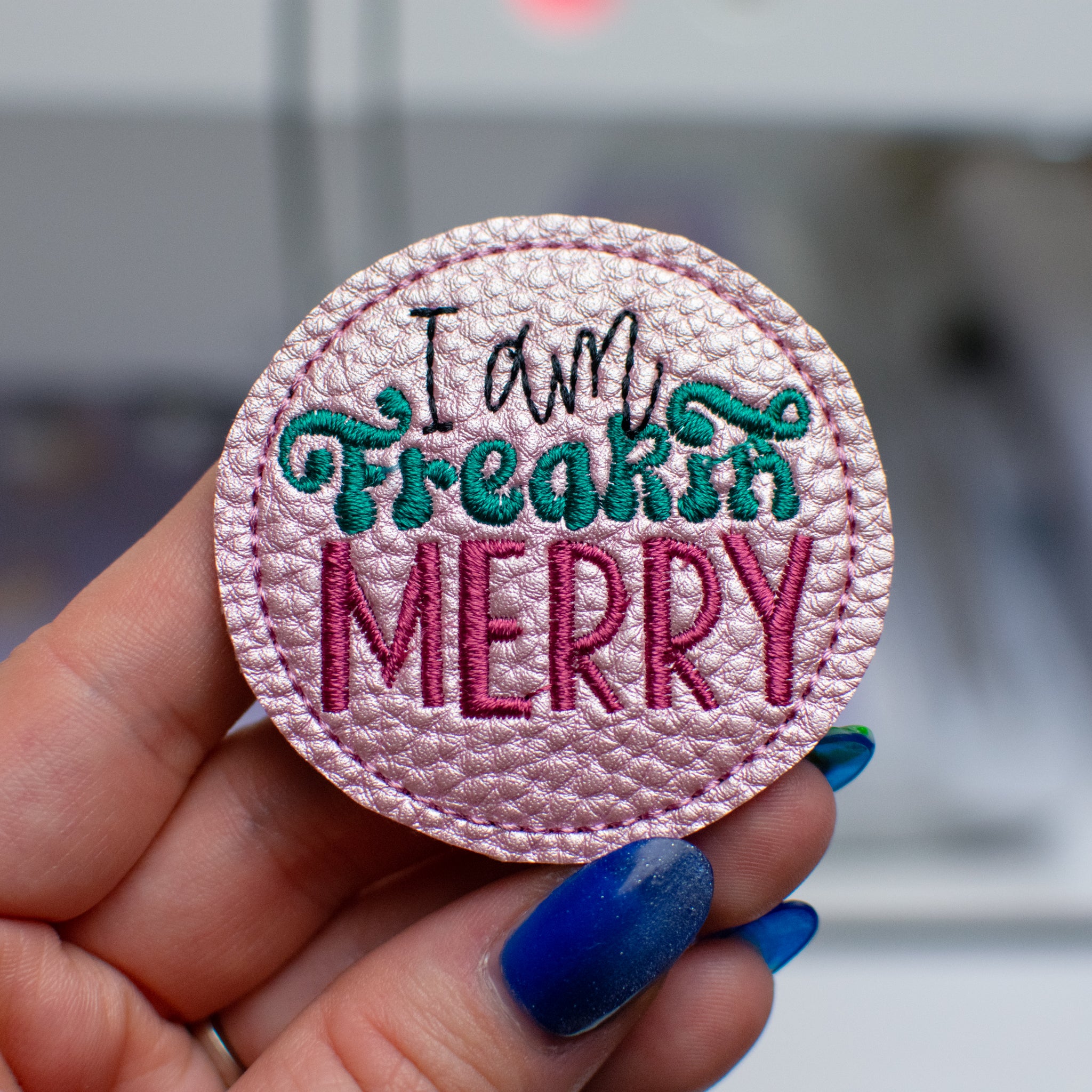 I am Freakin Merry Feltie Embroidery Design – Designs by Drea