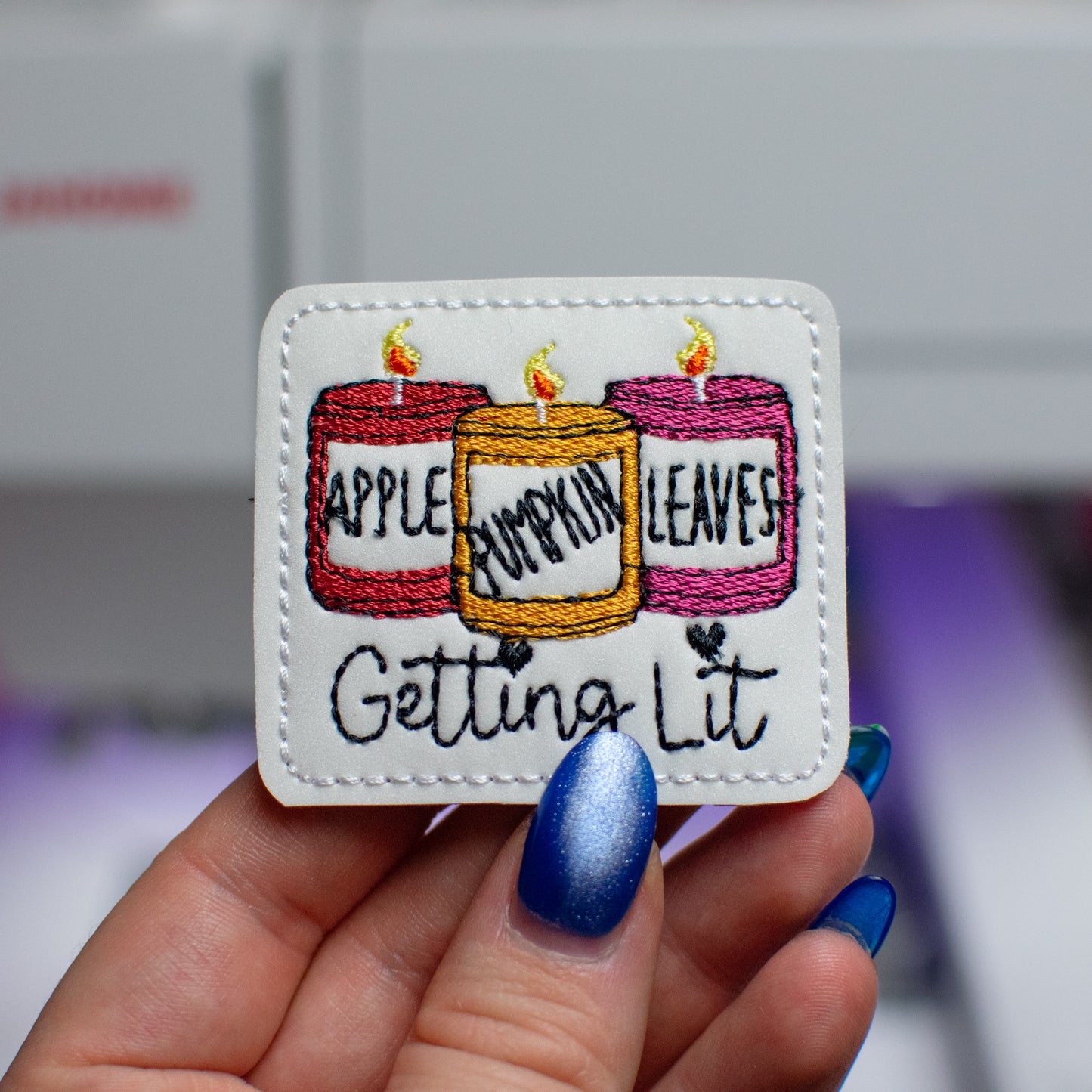 Getting Lit Feltie Embroidery Design