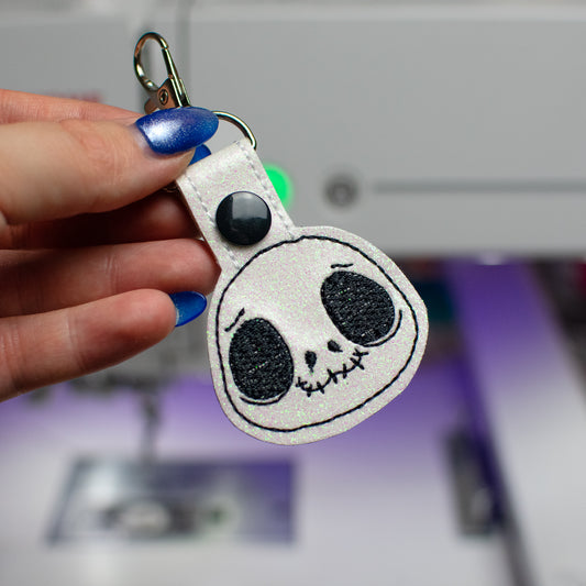 Skeleton Keychain Embroidery Design