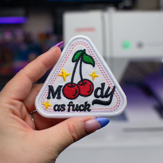 Moody AF Patch Embroidery Design