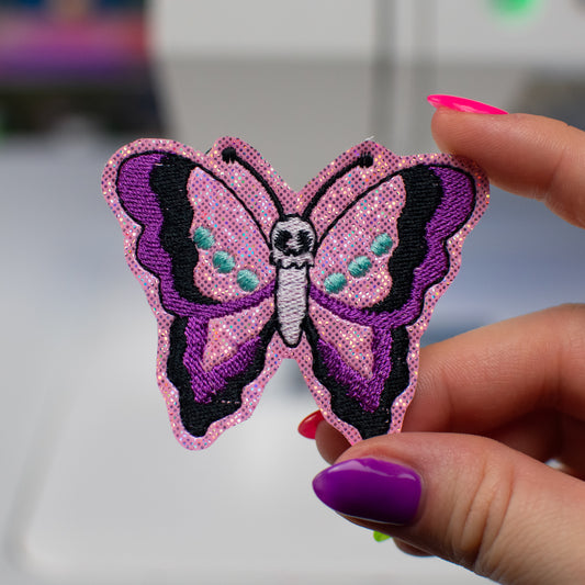 Skeleton Butterfly Feltie Embroidery Design