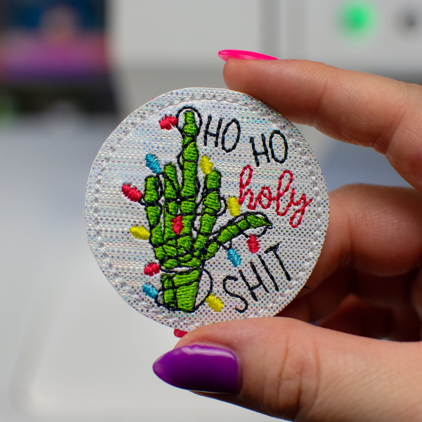 Ho Ho Holy Sh!t Feltie Embroidery Design