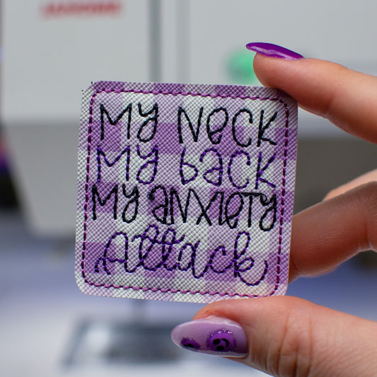 My Anxiety Attack Feltie Embroidery Design