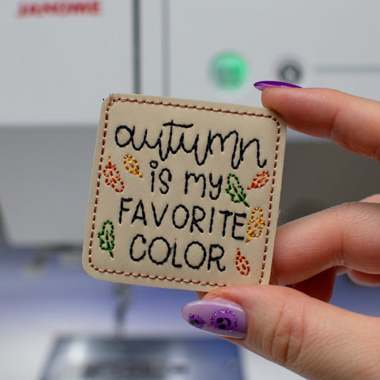 Autumn is My Favorite Color Feltie Embroidery Design