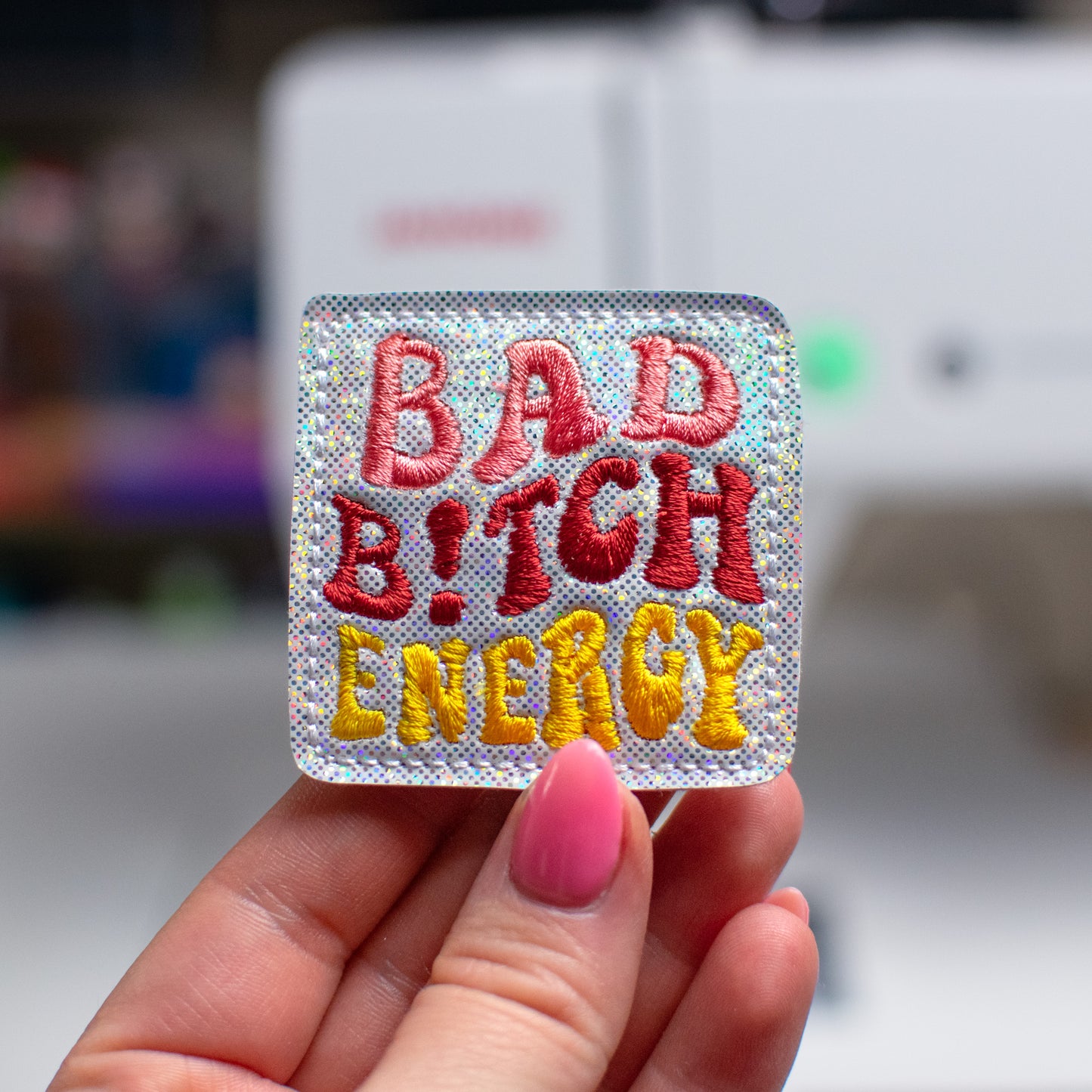 Bad B Energy Feltie Embroidery Design