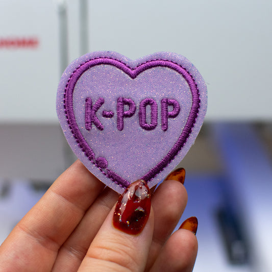 K-Pop Heart Feltie Embroidery Design