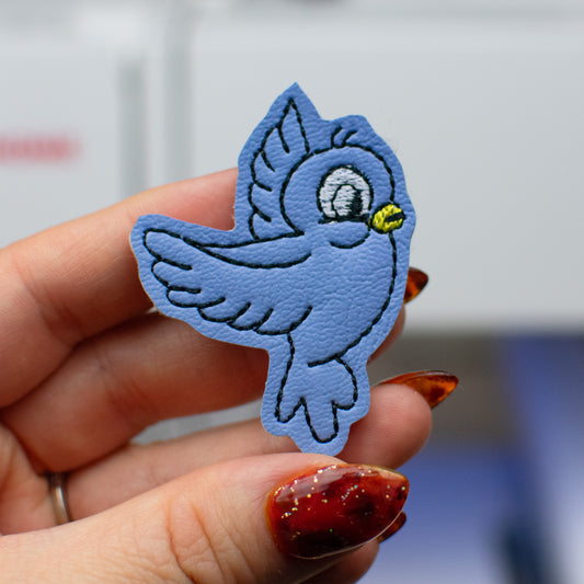 Blue Bird Feltie Embroidery Design