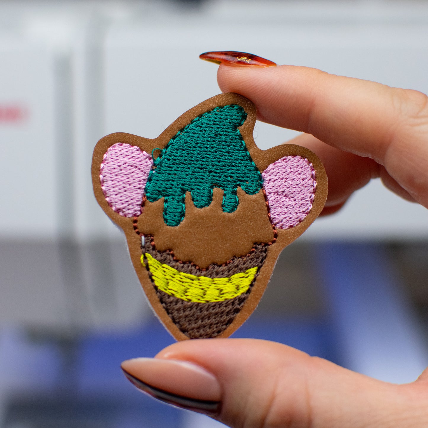 Octavius Ice Cream Feltie Embroidery Design