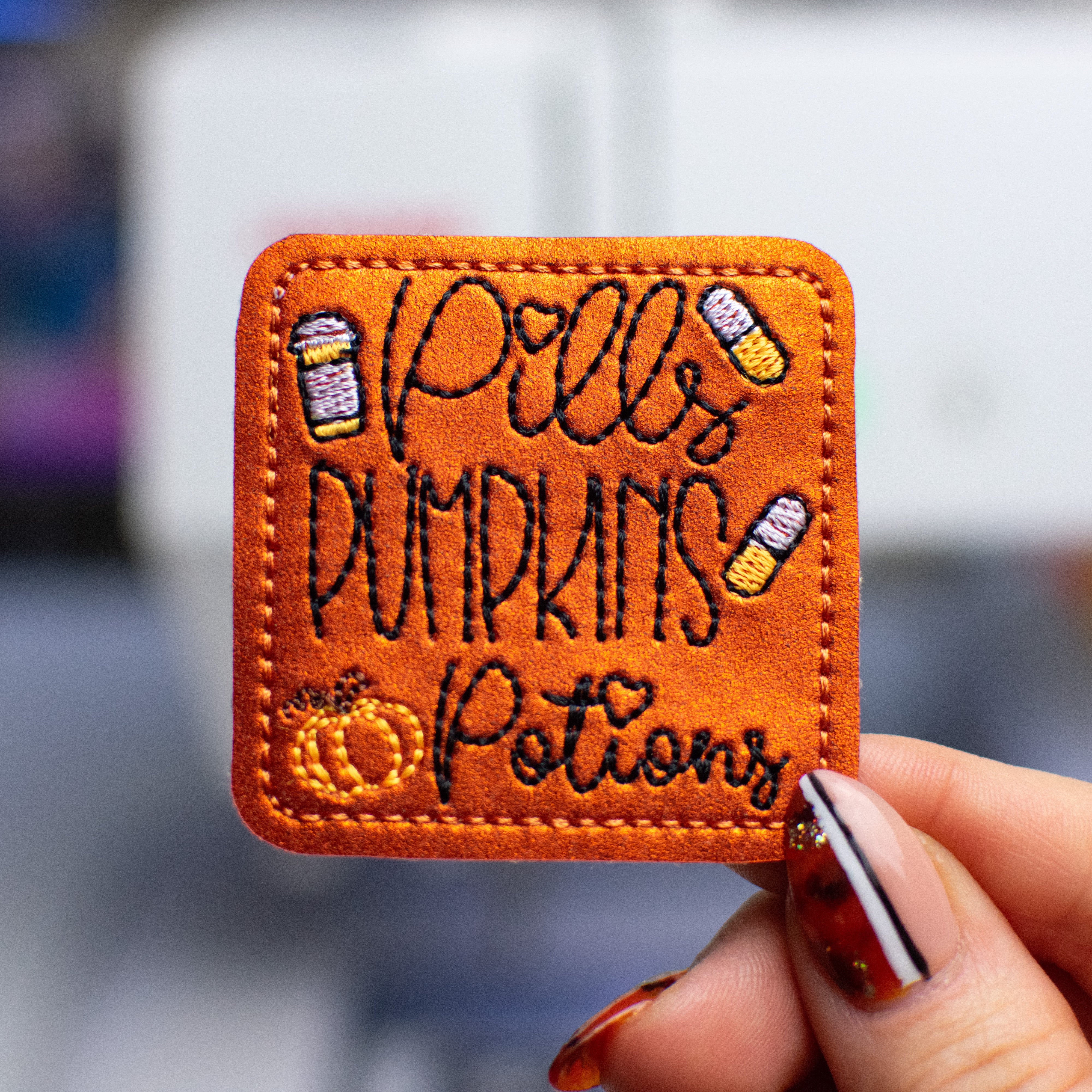 Pill, Pumpkins, Potions Feltie Embroidery Design – Designs by Drea