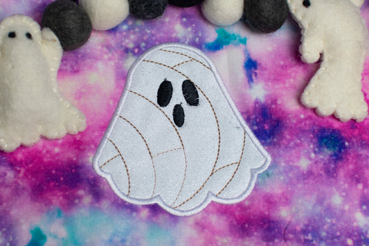 Ghost Concha Applique Embroidery Design