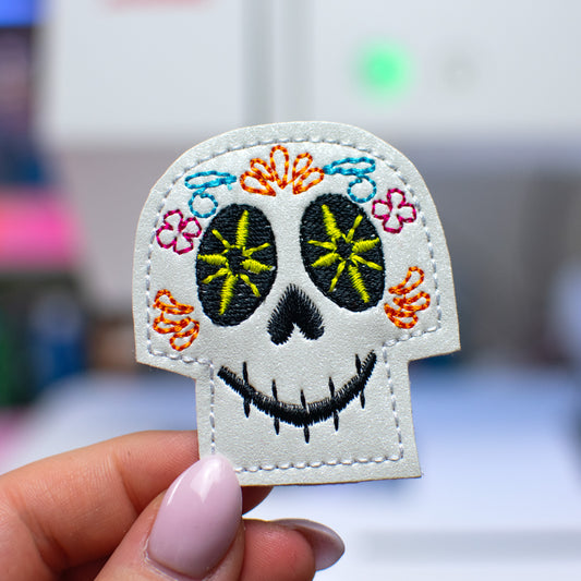 Sugar Skull Movie Feltie Embroidery Design