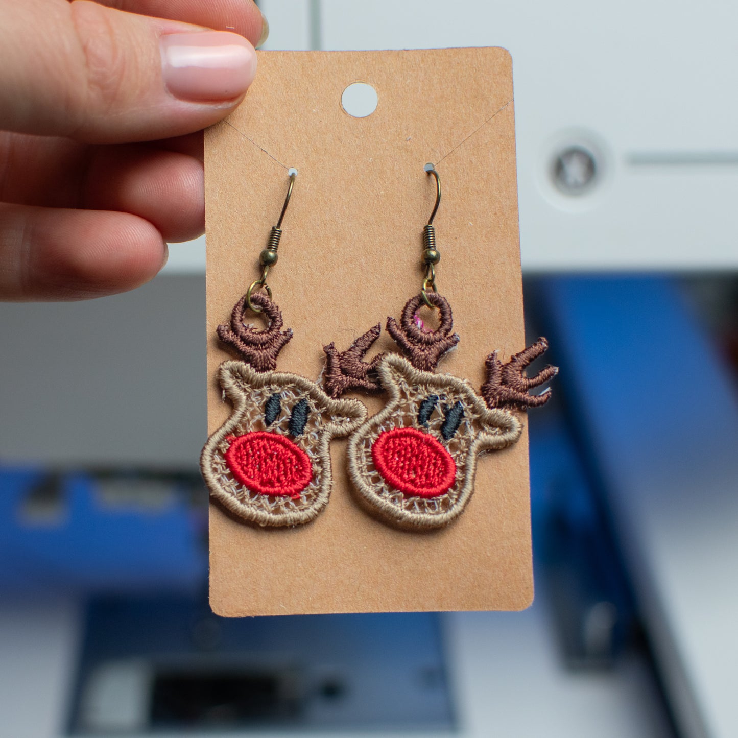 Reindeer Lace Earrings