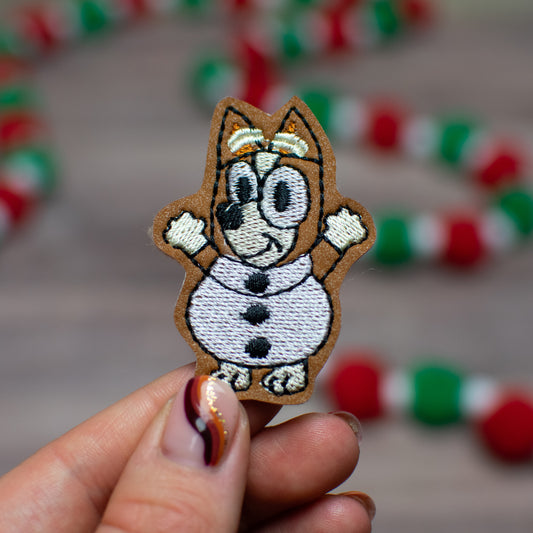 Snowman Heeler Feltie