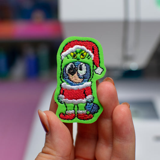 Grumpy Dog Feltie Embroidery Design