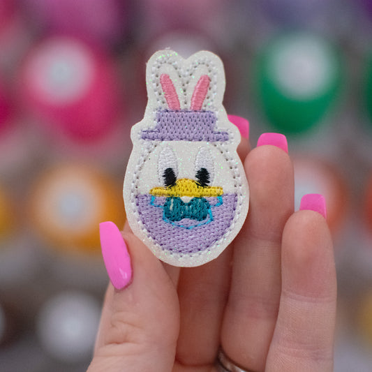 Dapper Duck Egg Feltie Embroidery Design