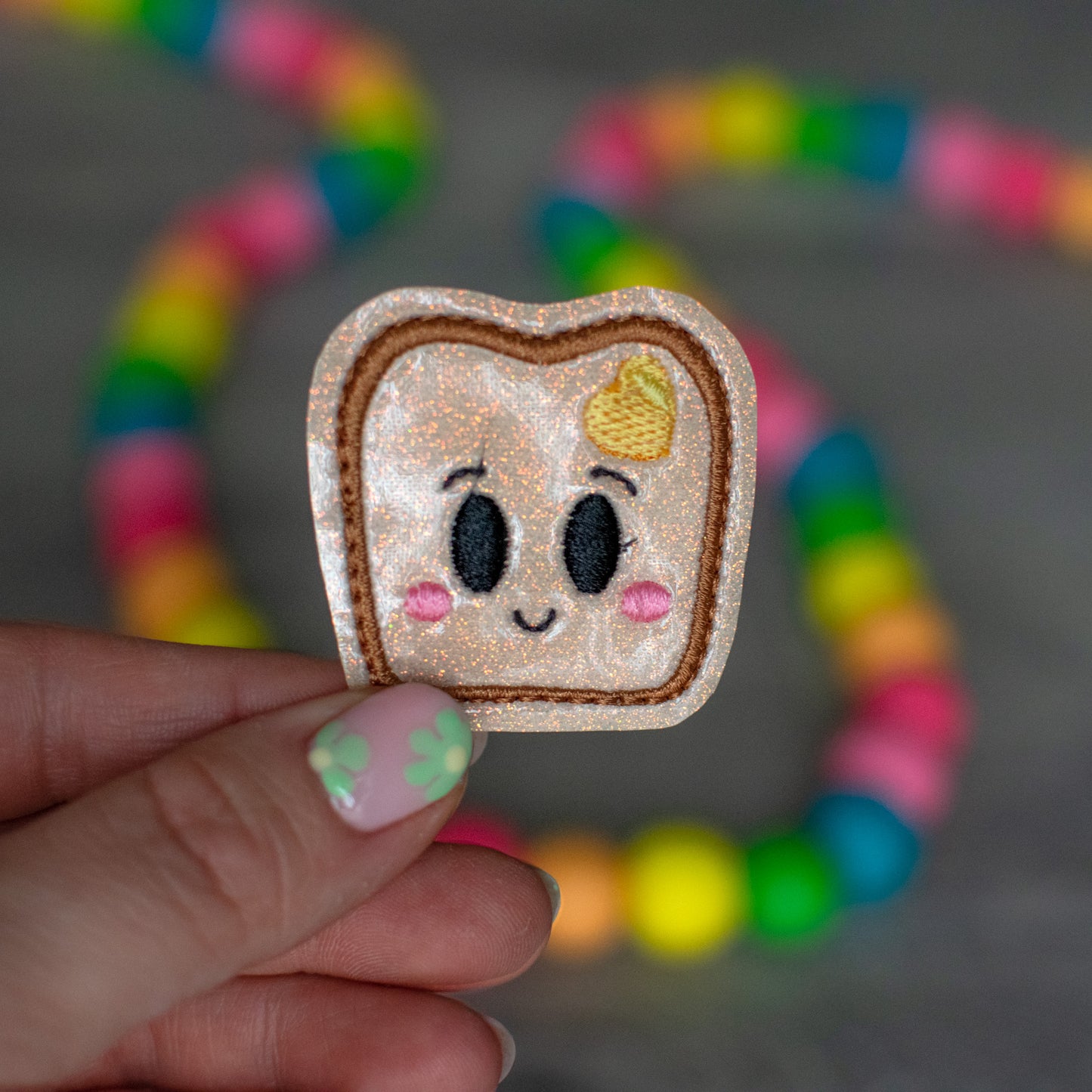 Kawaii Buttered Toast Feltie