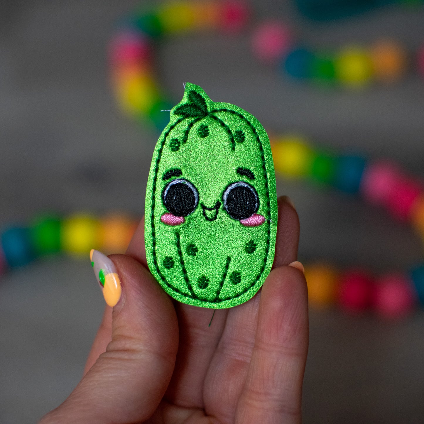 Kawaii Cucumber Feltie