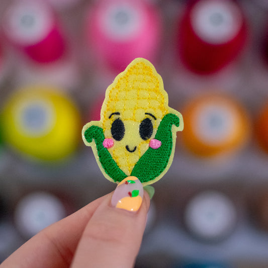 Kawaii Corn Feltie Embroidery Design