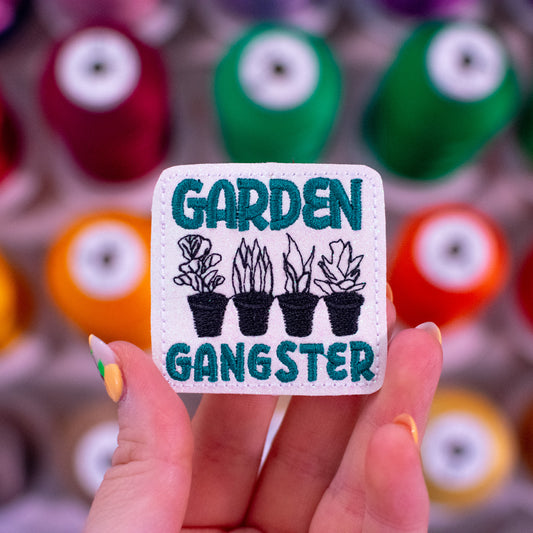 Garden Gangster Feltie Embroidery Design