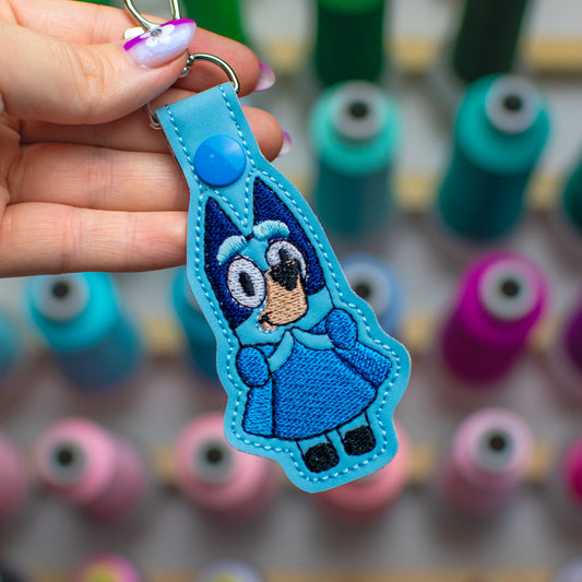 Birthday Dog Keychain Embroidery Design
