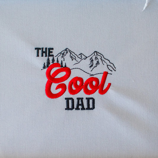 The Cool Dad Embroidery Design