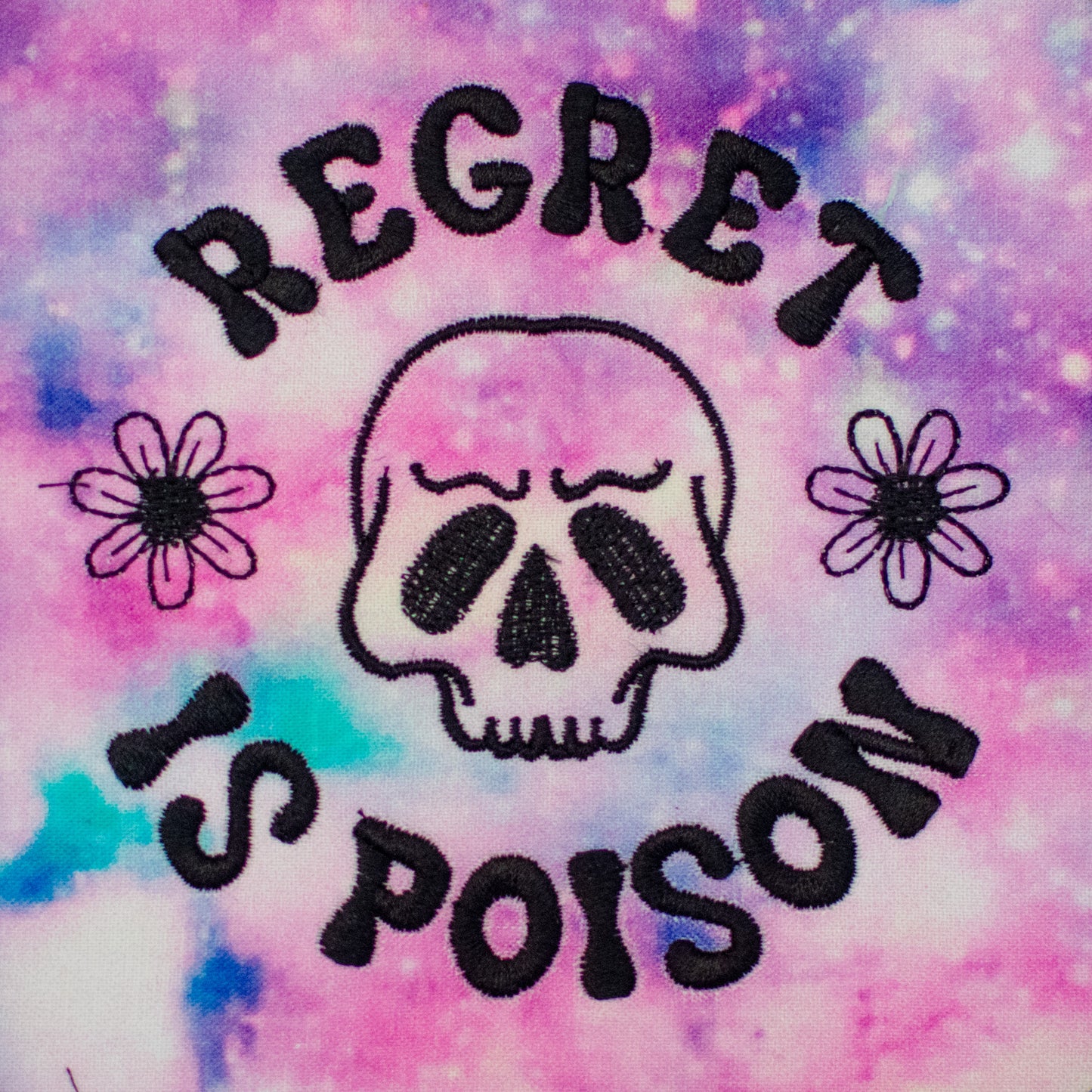 Regret is Poison Embroidery Design