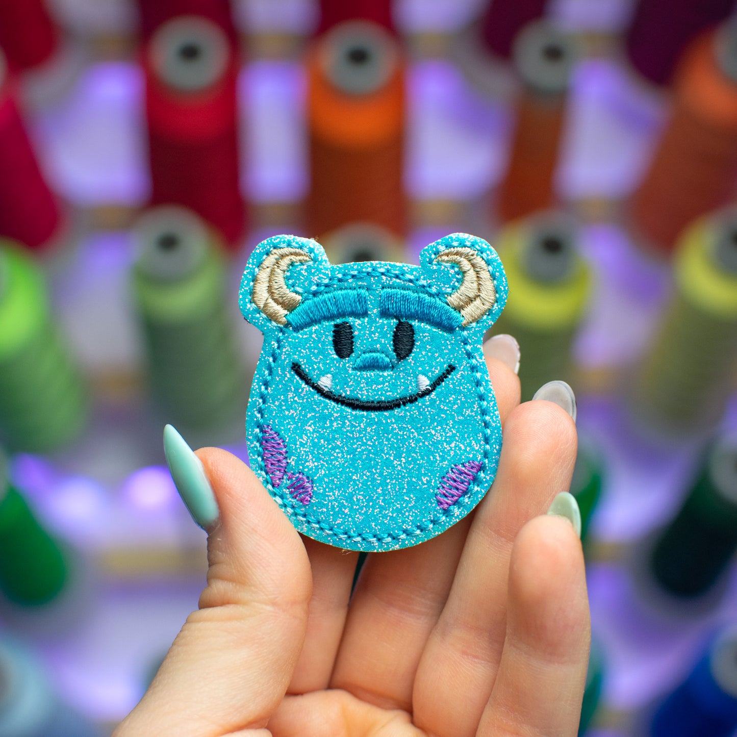 Cuddly Monster Feltie Embroidery Design