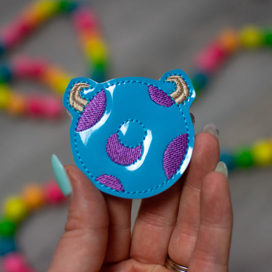 Blue Monster Donut Feltie