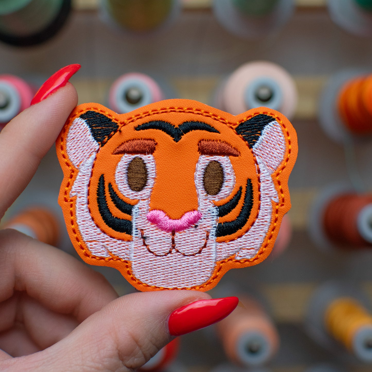 Tiger Friend Feltie Embroidery Design