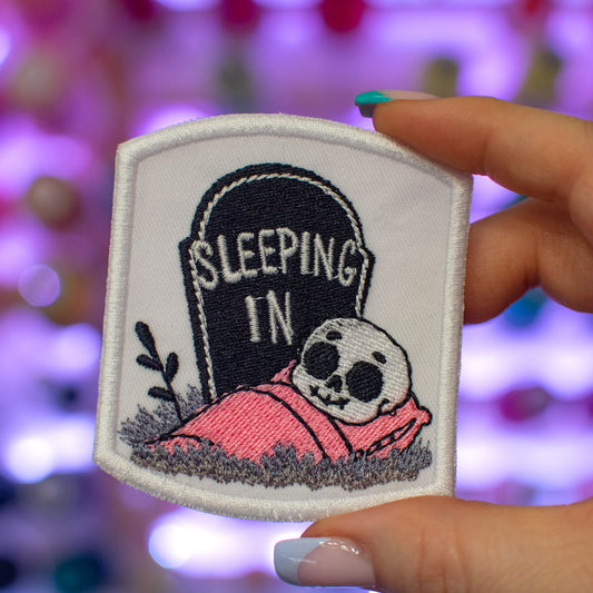 Sleeping In Embroidery Design