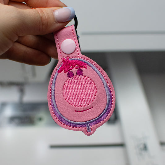 Awkward Emotion Keychain Embroidery Design