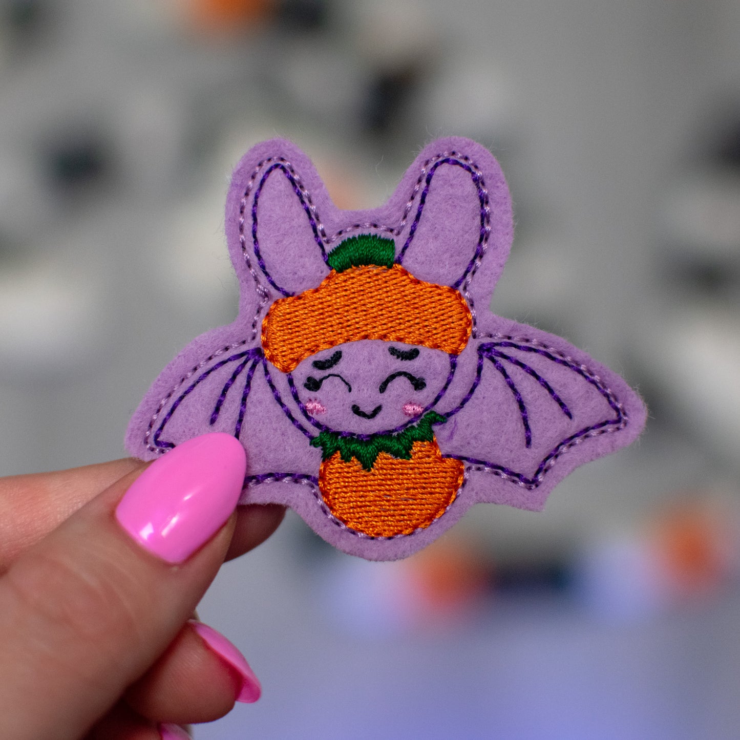 Pumpkin Bat Feltie